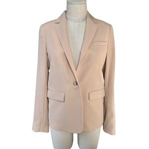Vince Blazer Tan Nude Praline Crepe Professional Career Neutral Suit Jacket 6